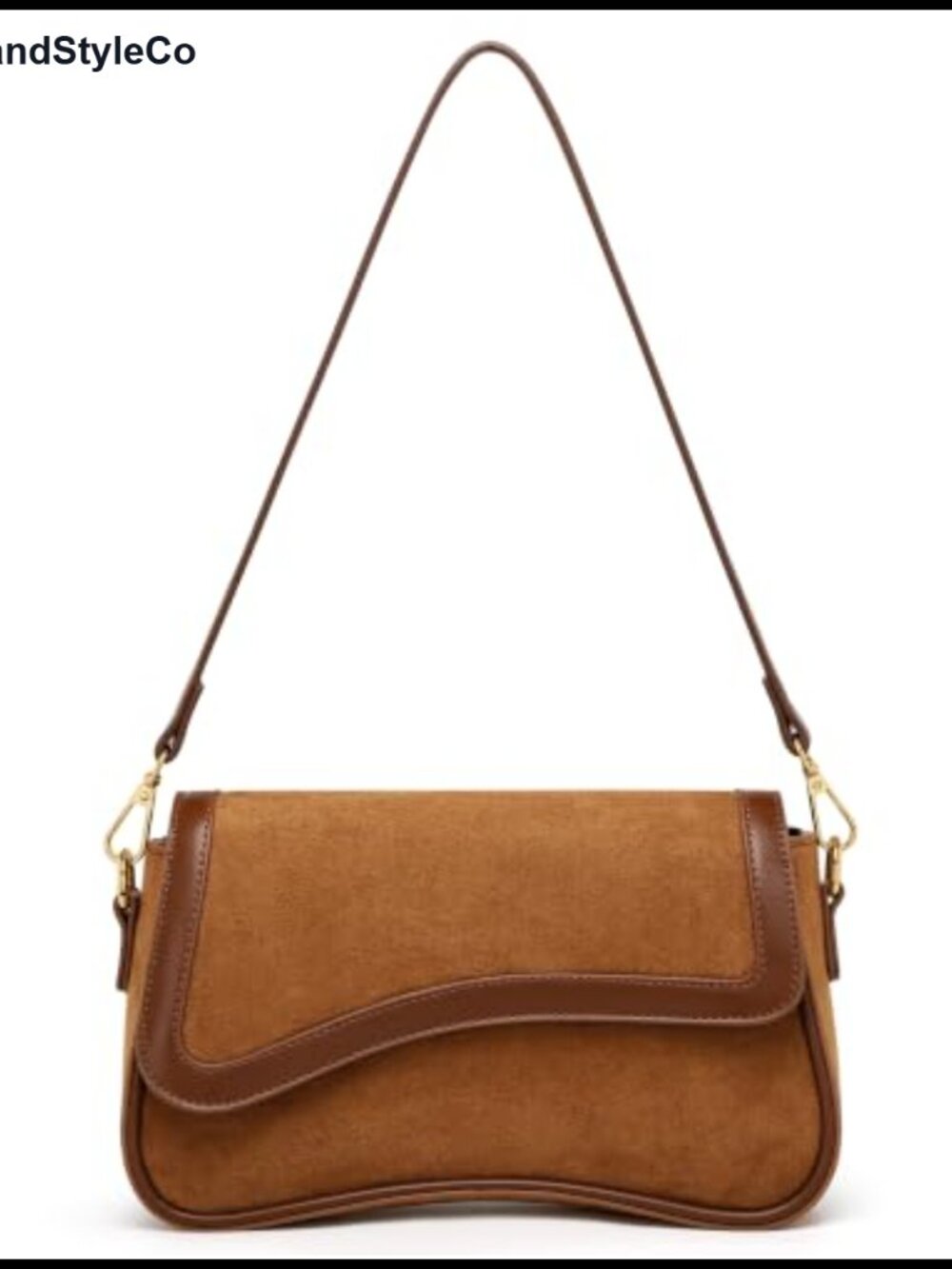 PU Leather Hobo Shoulder Bag Small Crossbody Clutch Removable Chain Strap